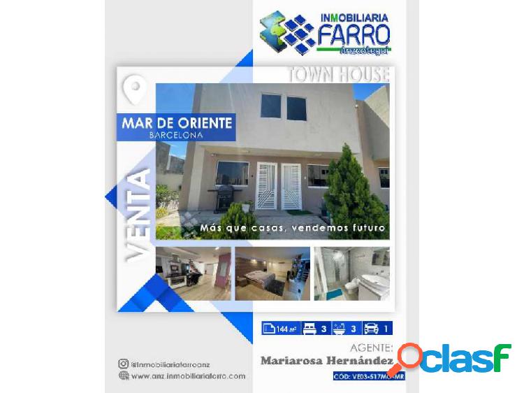 EN VENTA TOWN HOUSE. MAR DE ORIENTE. BARCELONA VE03-517MO-MR