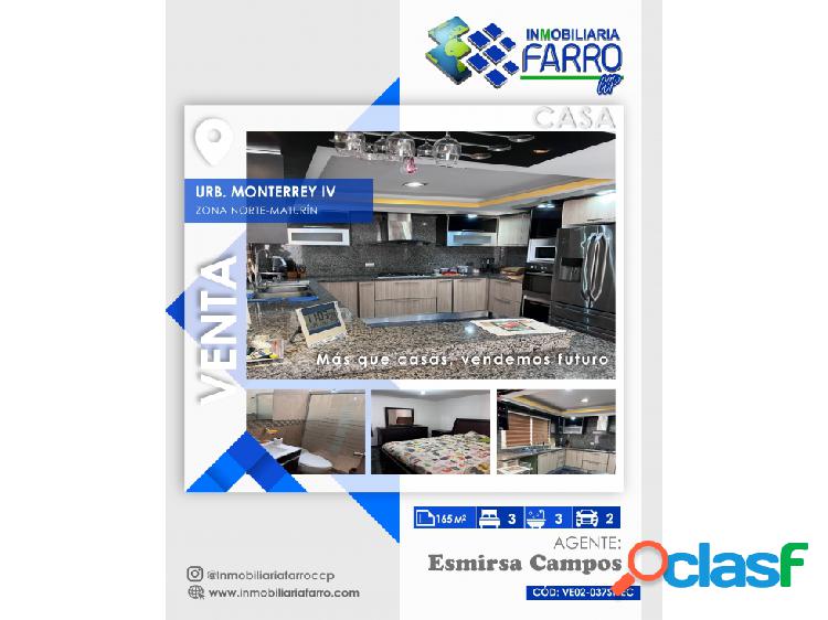 VENTA DE CASA EN MONTERREY IV VE02-645ST-EC