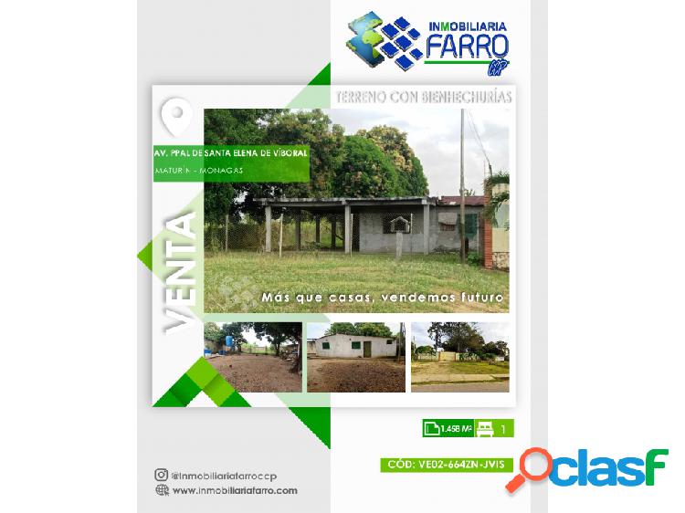 VENTA DE TERRENO AV. PPAL DE SANTA ELENA DE VÍBORAL