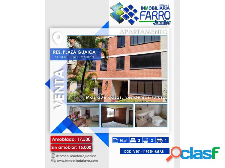 Apartamento Plaza Guaica, Sector Tipuro VE01-1193ZN-MFAR
