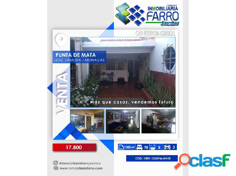 SE Vende Casa residencial-comercial, Punta de Mata