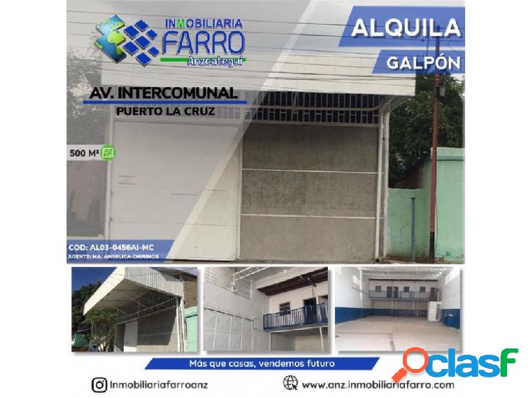 EN ALQUILER GALPON AV. INTERCOMUNAL AL03-0456AI-MC