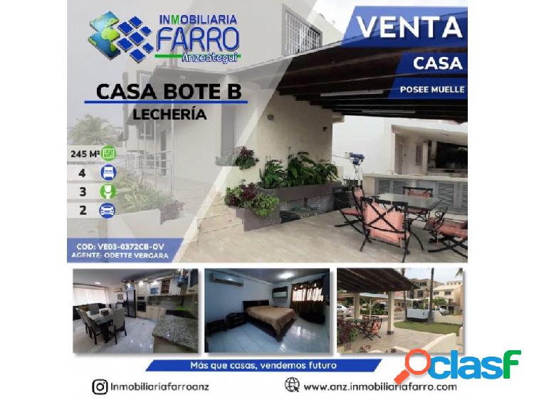 EN VENTA CASA BOTE B LECHERIA VE03-0372CB-OV