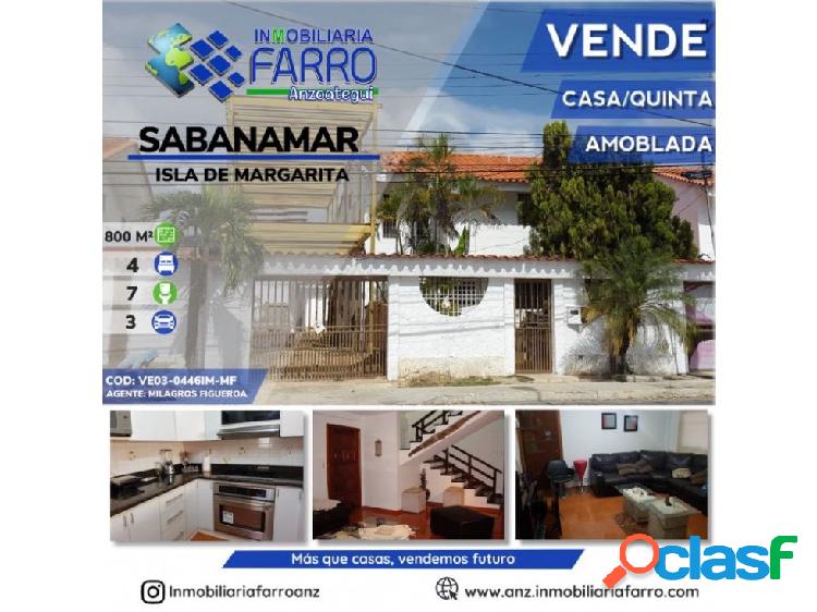 EN VENTA CASA QUINTA ISLA DE MARGARITA VE03-0446IM-MF