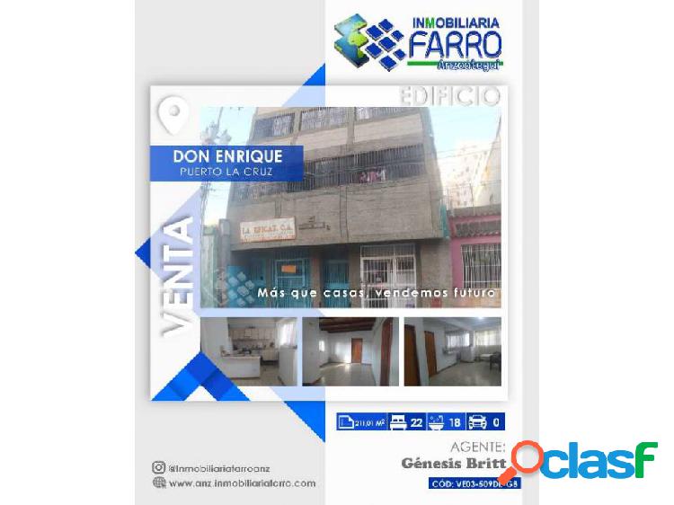 EN VENTA EDIFICIO DON ENRIQUE, PUERTO LA CRUZ VE03-509DE-GB