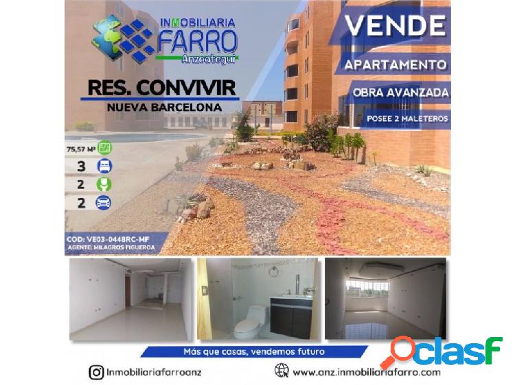 EN VENTA OBRA AVANZADA RES. CONVIVIR VE03-0450Rc-MF