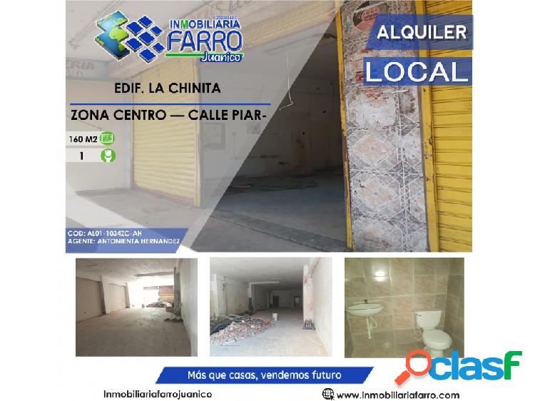 SE ALQUILA LOCAL EN EDIF LA CHINITA AL01-1034ZC-AH