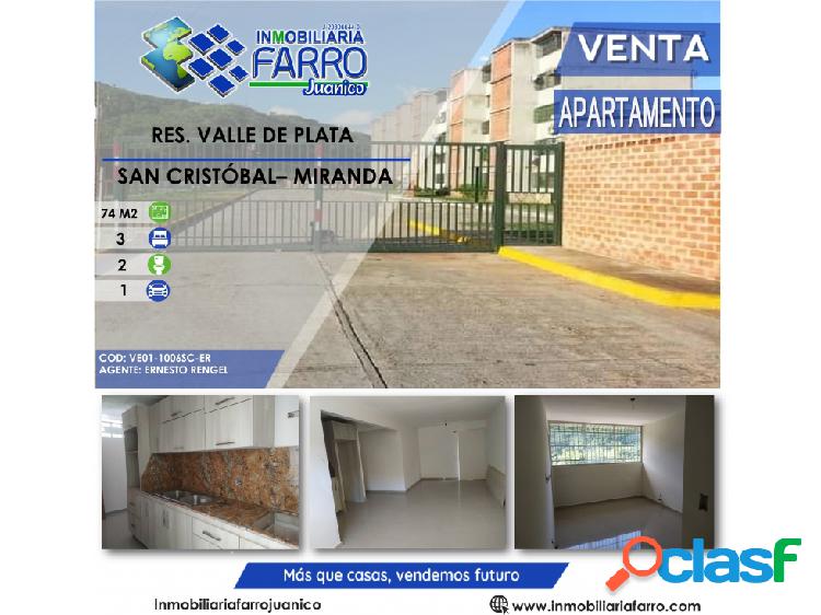 SE VENDE APTO EN SAN CRISTÓBAL RES VALLE DE PLATA