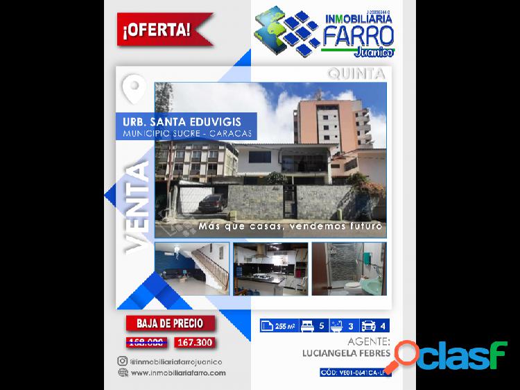 SE VENDE CASA QUINTA EN CARACAS VE01-0641CA-LF