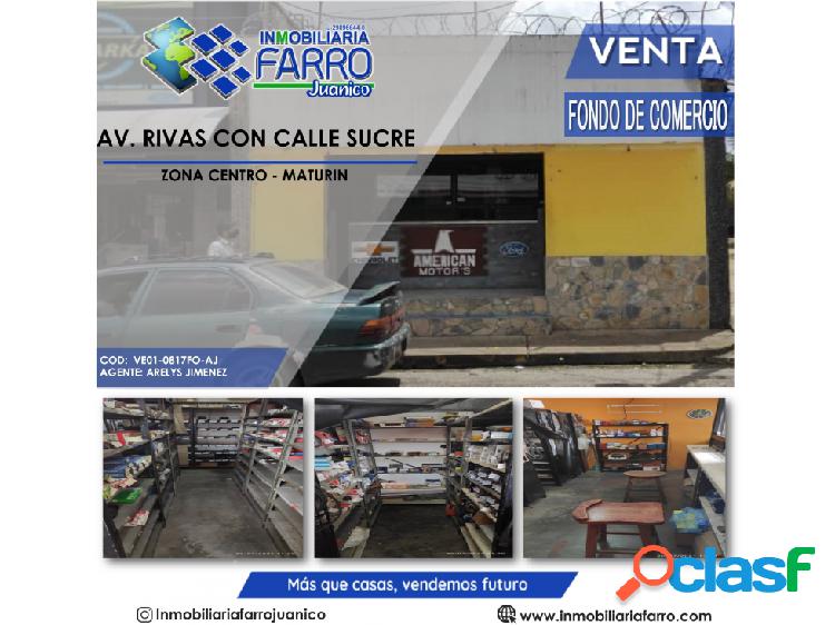 SE VENDE FONDO DE COMERCIO EN LA AV RIVAS, CENTRO