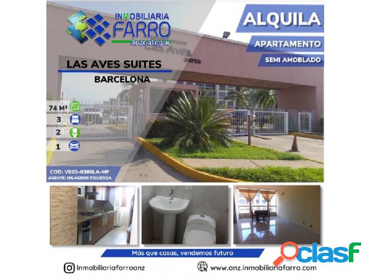 VENTA Ó ALQUILER APARTAMENTO LAS AVES SUITES AL03-0380LA-MF