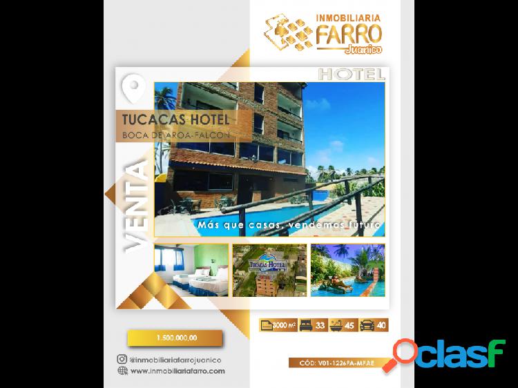 SE VENDE HOTEL EN TUCACAS EDO FALCON VE01-1226FA-MPAE