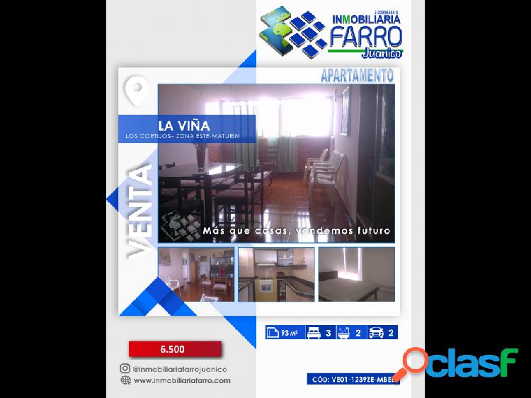 SE VENDE APTO EN LA VIÑA SECTOR LOS CORTIJOS MATURIN