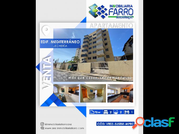 EN VENTA APARTAMENTO EN EDI MEDITERRÁNEO. LECHERÍA.