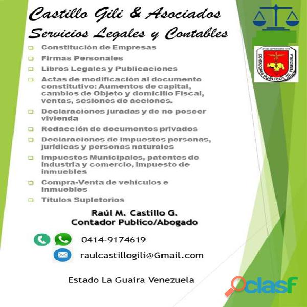 SERVICIOS LEGALES Y CONTABLES