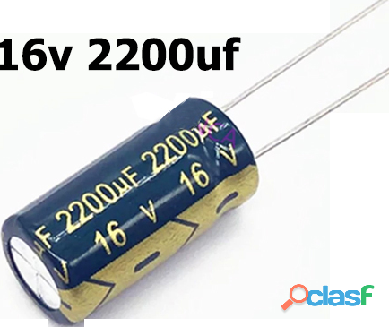 Condensadores 16v 2200uf Chang (19mm X 8mm)
