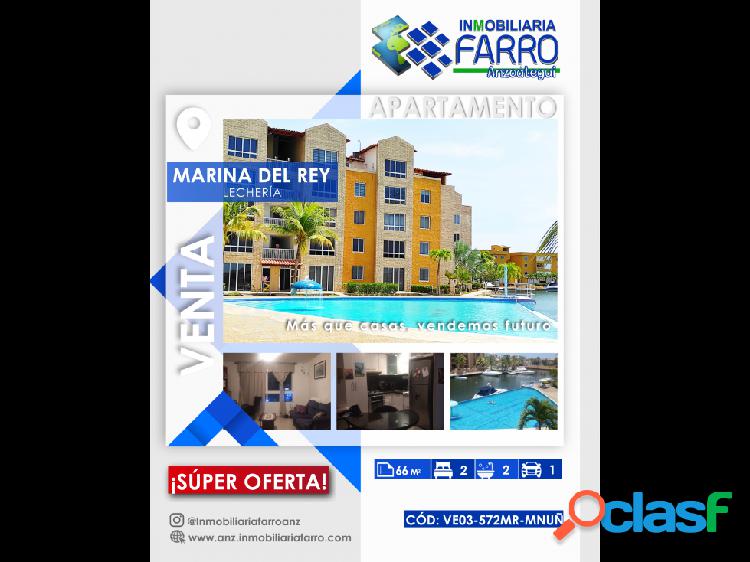 EN VENTA APARTAMENTO EN MARINA DEL REY. LECHERÍA.