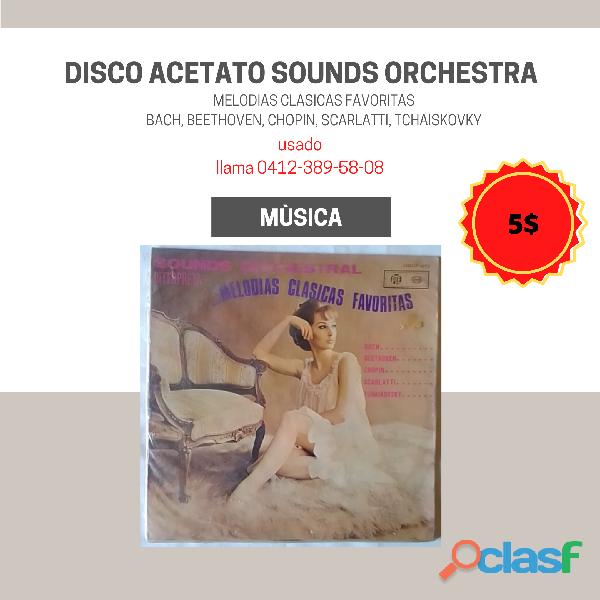 disco acetato SOUNDS ORCHESTRA
