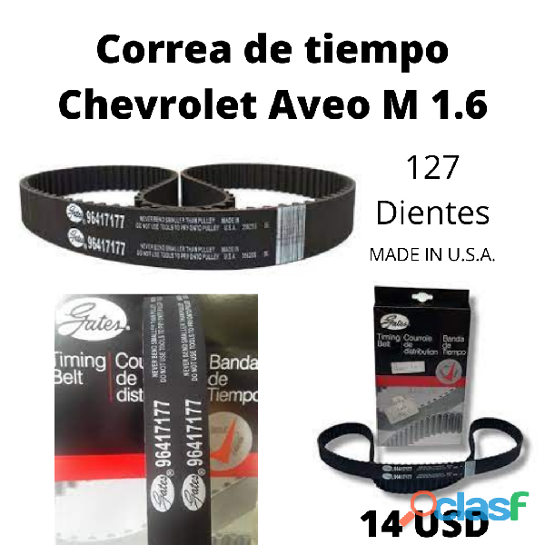 Correa De Tiempo Chevrolet Aveo M 1.6 127d (gates)