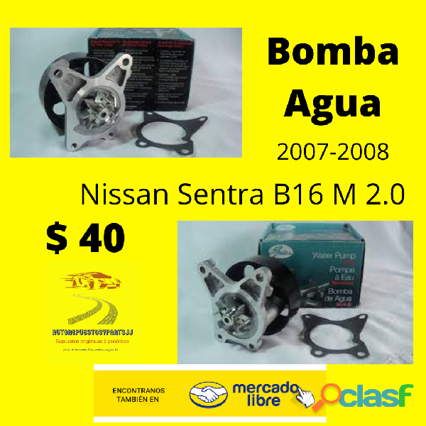 Bomba Agua Nissan Sentra B16 M 2.0 2007 2008