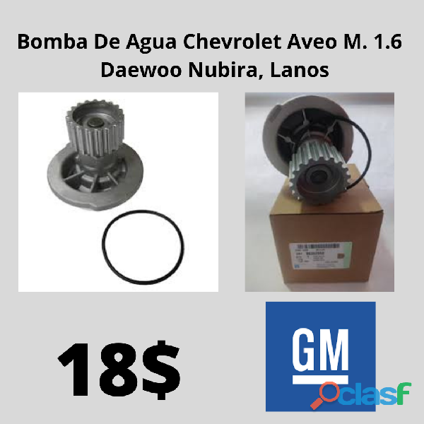 Bomba De Agua Chevrolet Aveo M. 1.6 / Daewoo Nubira, Lanos
