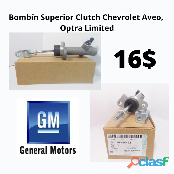 Bombín Superior Clutch Chevrolet Aveo 03/07, Optra 02/09