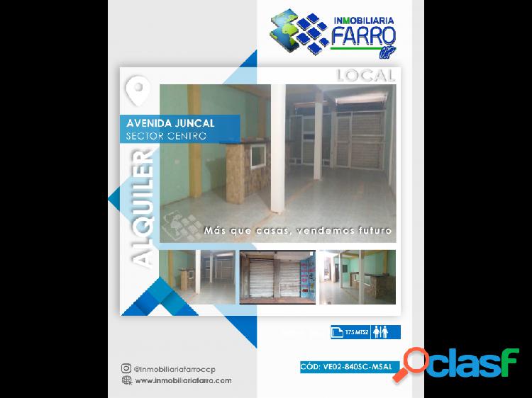 SE ALQUILA LOCAL COMERCIAL AVENIDA JUNCAL VE02-840SC-MSAL