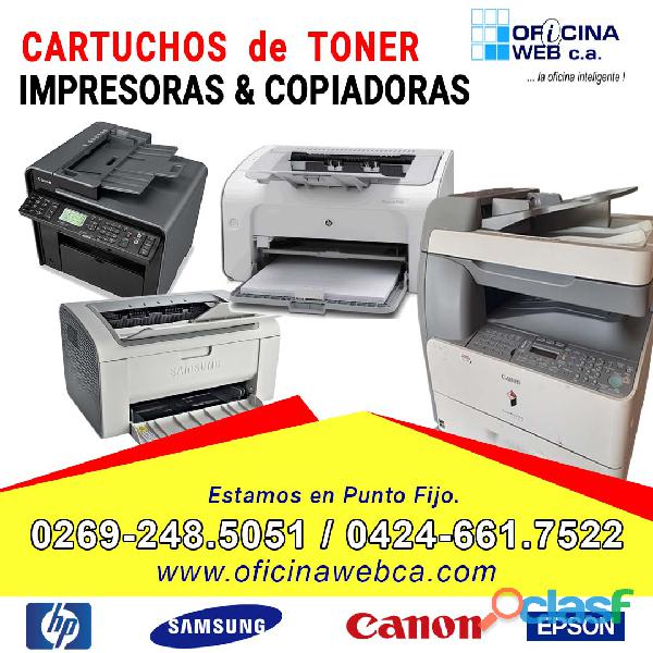 CARTUCHOS DE TONER para Impresoras y Copiadoras