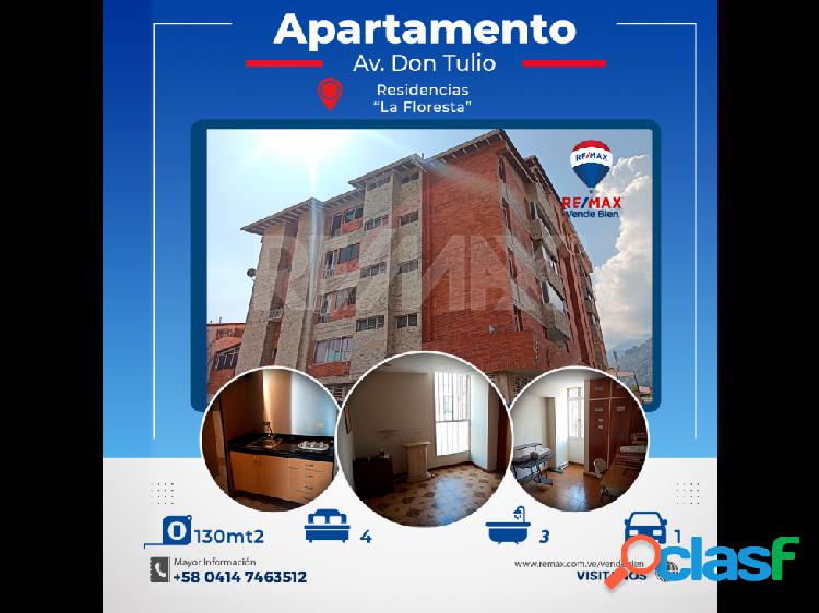 Apartamento en Av.Don Tulio Residencias "La Floresta" (130
