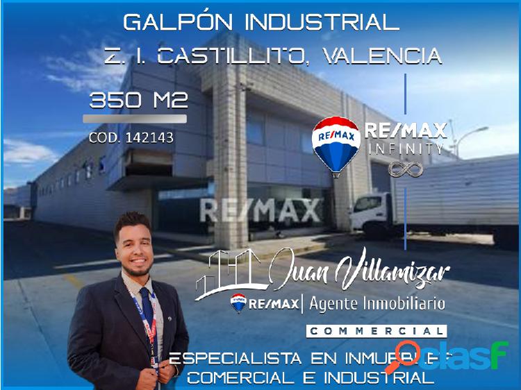 EN VENTA GALPÓN 350 m2. ZONA INDUSTRIAL CASTILLITO VALENCIA