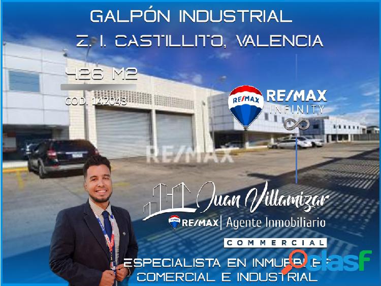 EN VENTA GALPÓN 426 m2. ZONA INDUSTRIAL CASTILLITO VALENCIA