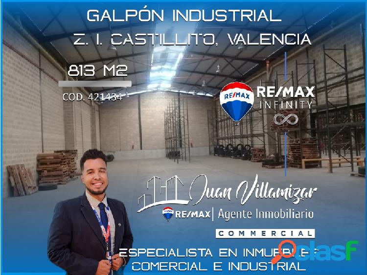 EN VENTA GALPÓN 813 m2. ZONA INDUSTRIAL CASTILLITO VALENCIA