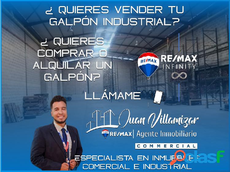 JUAN VILLAMIZAR VENTE GALPÓN. ZONA INDUSTRIAL CASTILLITO