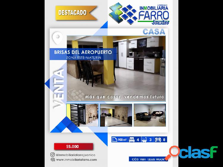 SE VENDE CASA EN BRISAS DEL AEROPUERTO, MATURIN