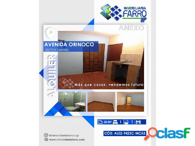 SE ALQUILA ANEXO EN AVENIDA ORINOCO CENTRO AL02-942SC-MCAS