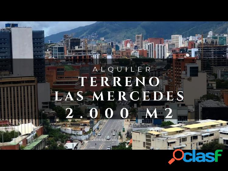 VENTA/ ALQUILER TERRENO LAS MERCEDES 2.000 M2