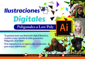 Ilustraciones Digitales Poligonales / Low Poly