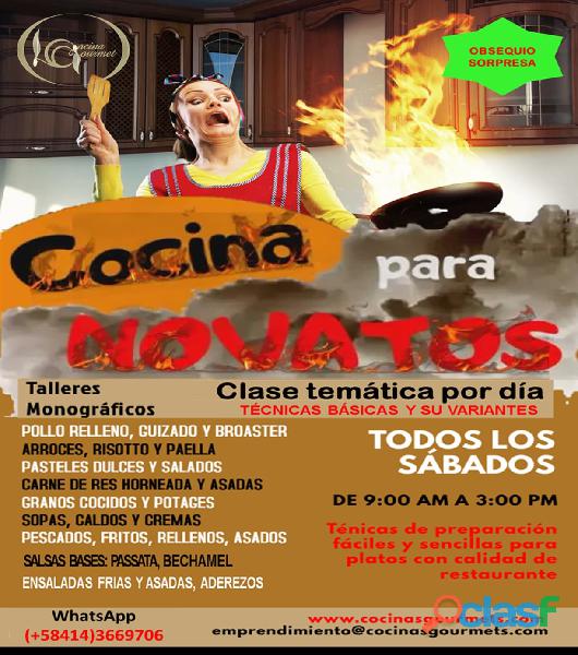 TALLER DE COCINA PARA NOVATOS