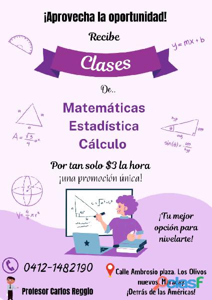 Clases de MATEMÁTICAS