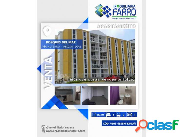 EN VENTA APARTAMENTO UBICADO EN BOSQUES DEL MAR