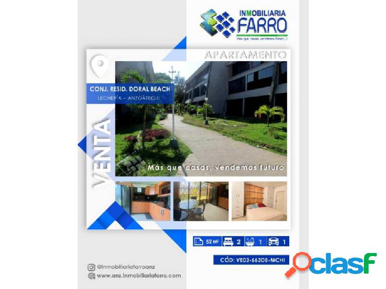 EN VENTA APARTAMENTO UBICADO EN CONJ RESD DORAL BEACH