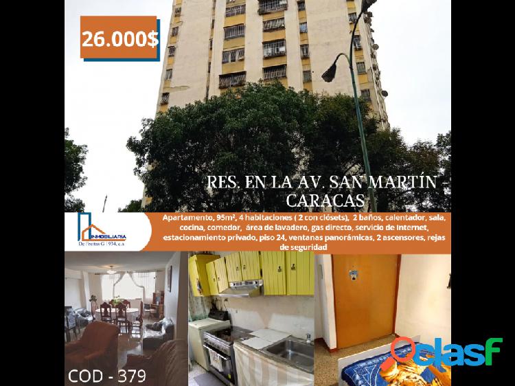 Venta de apartamento en la Av. San Martín - Caracas.