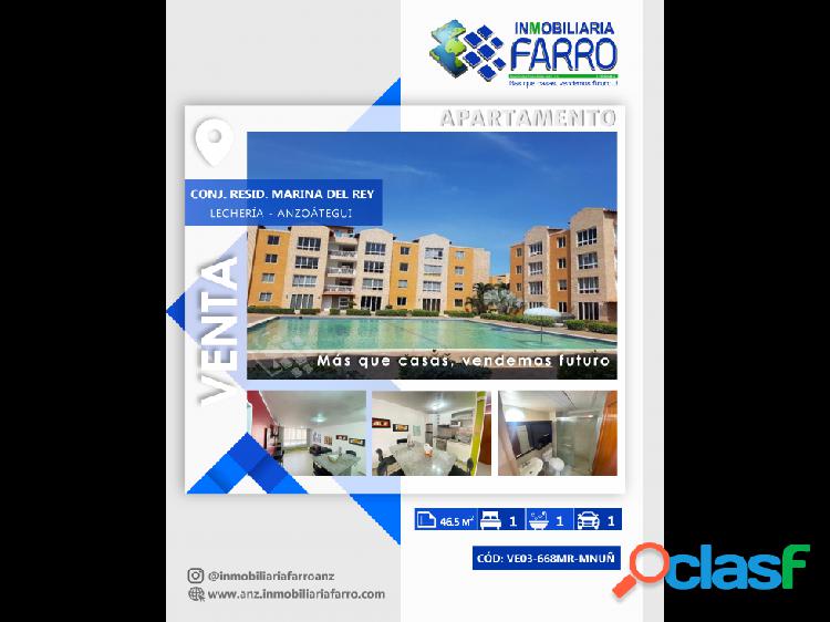 EN VENTA APARTAMENTO UBICADO EN MARINA DEL REY