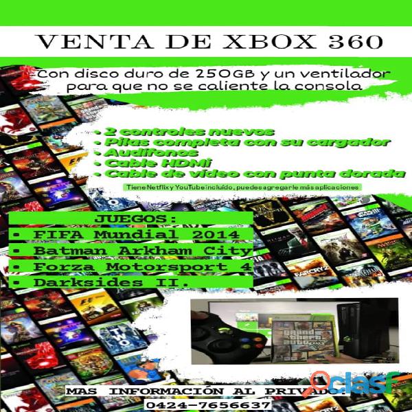 Consola de videojuegos Xbox 360 nuevo