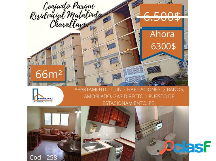 Venta de apartamento en matalinda. Charallave