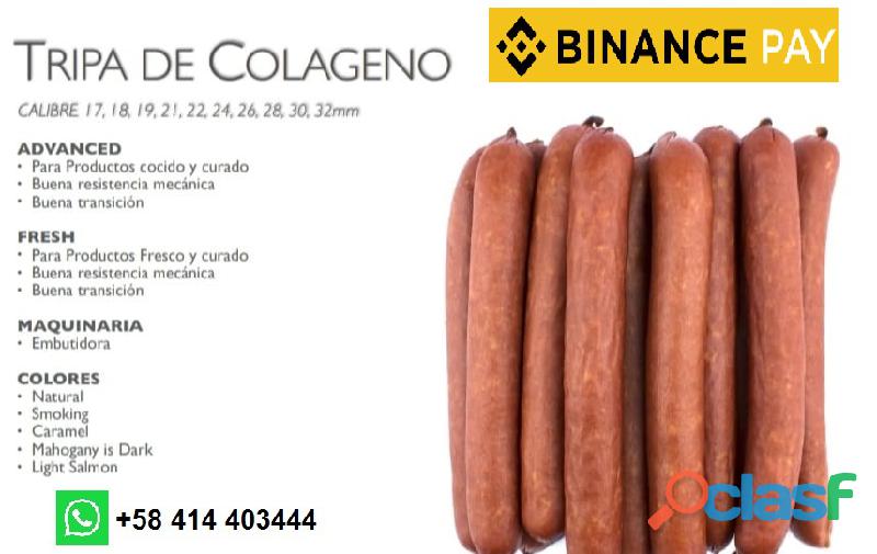 En venta Tripa de Colágeno Calibre 30 Embutidos