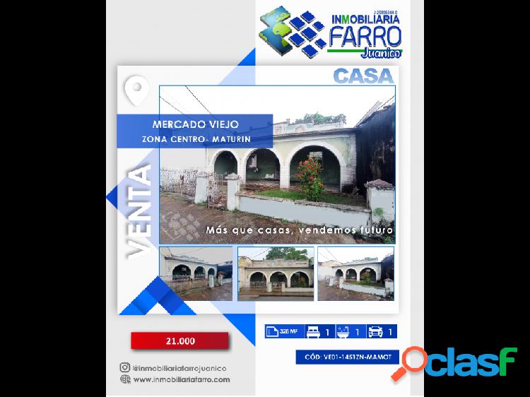 SE VENDE CASA COMERCIAL MERCADO VIEJO VE01-1451ZC-MAMOT