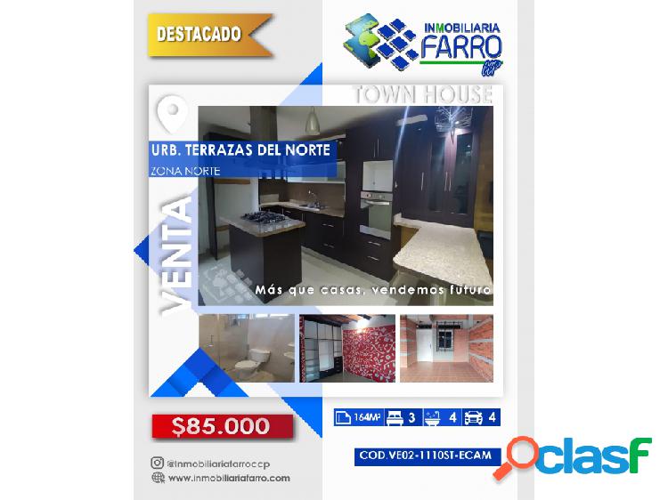 SE VENDE TOWN HOUSE TERRAZAS DEL NORTE SEBUCAN