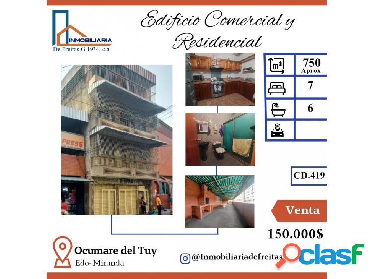 Venta de Edificio Comercial y Residencial. Centro Ocumare