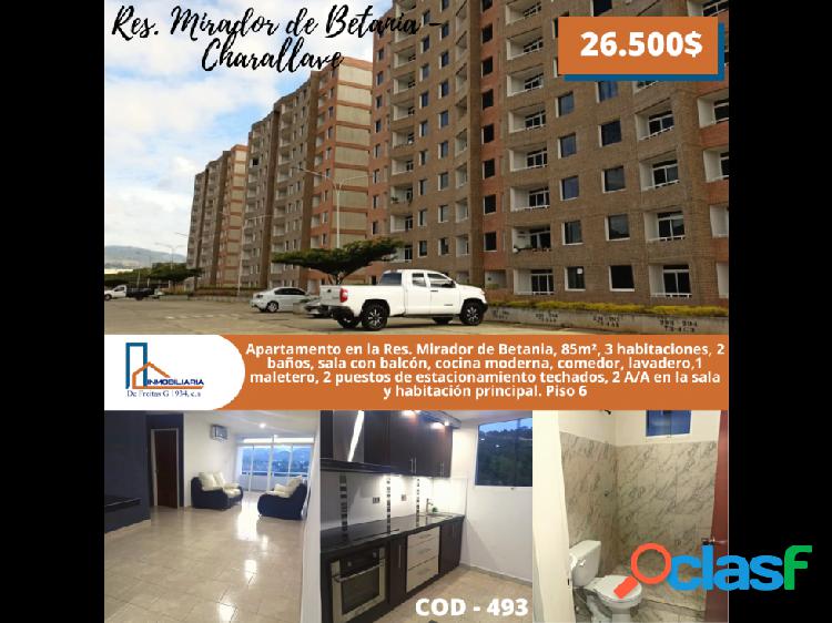 Venta de apartamento en Mirador de Betania. Charallave